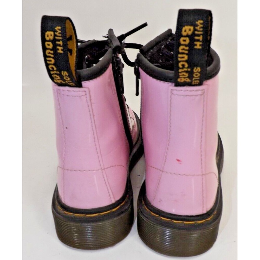 Dr. Martens  1460 J - Children's DOCS Shiny PINK Boots  - Child size 12 US - Picture 7 of 12